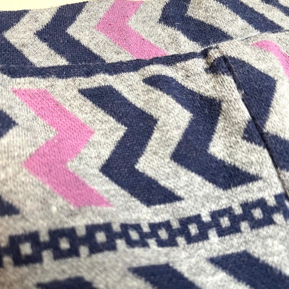 Aztec Hot Shorts Size Small Purple Gray Geometric Sweatpants Booty Pants Warm - Picture 9 of 9